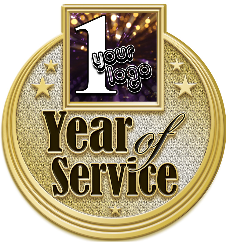 1.25" Year Service Custom Insert Pin