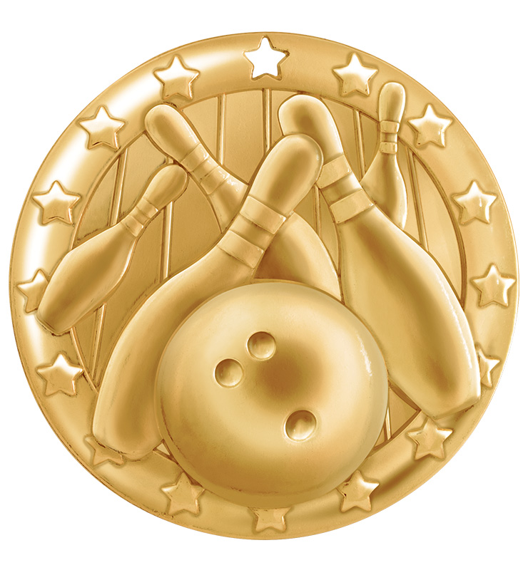 2" Bowling Blaze Medals
