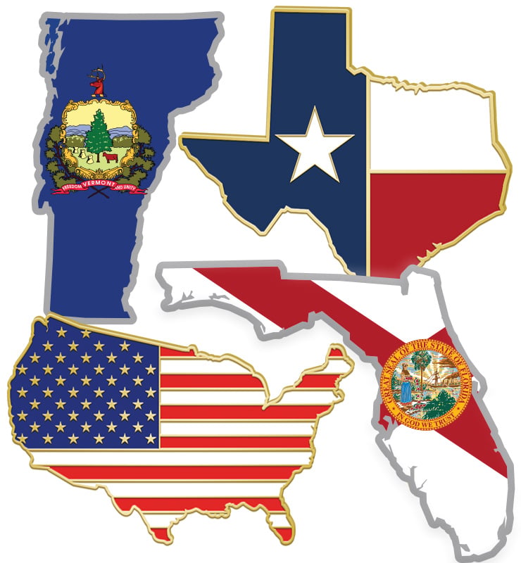 State Flag Pins