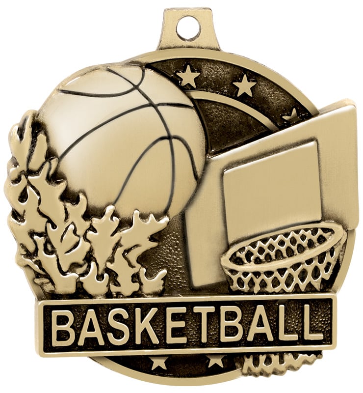 2" Basketball Medals