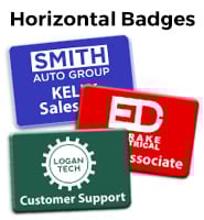 Horizontal Trade Show Badge