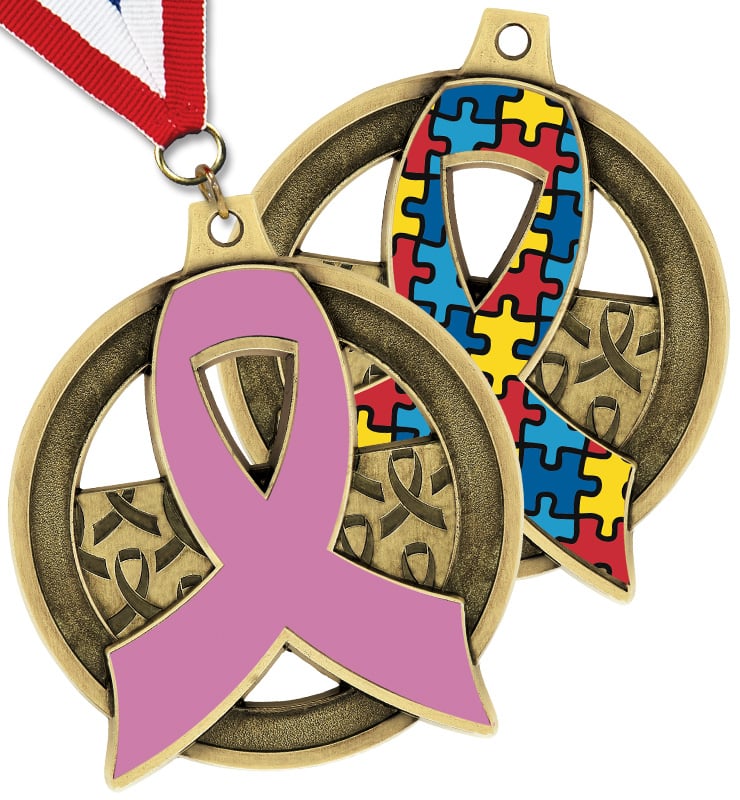 2" Awareness Insert Medal