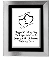 Platinum Wedding Frame Plaque