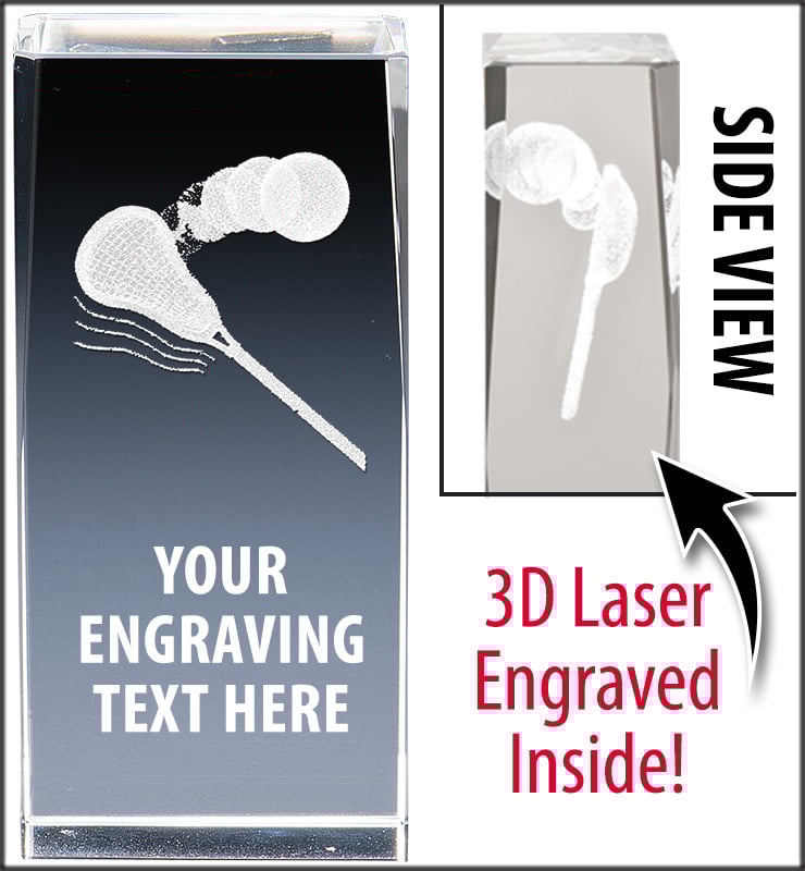 Lacrosse 3D Laser Crystal