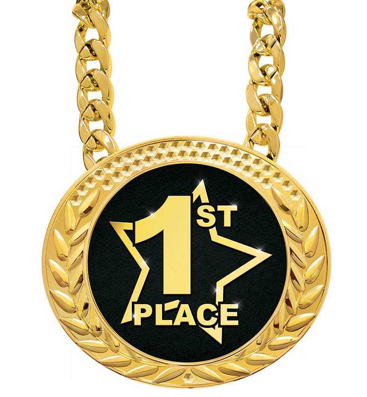 6" Famous 1st Place Insert Medals