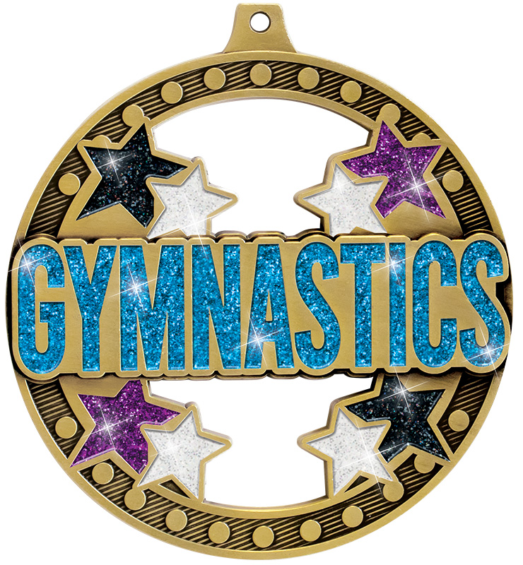 3" Massive Rimz Gymnastics Medals