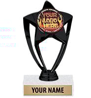 Black Star Custom Insert Trophy