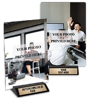Vertical Metal Photo Display Tile