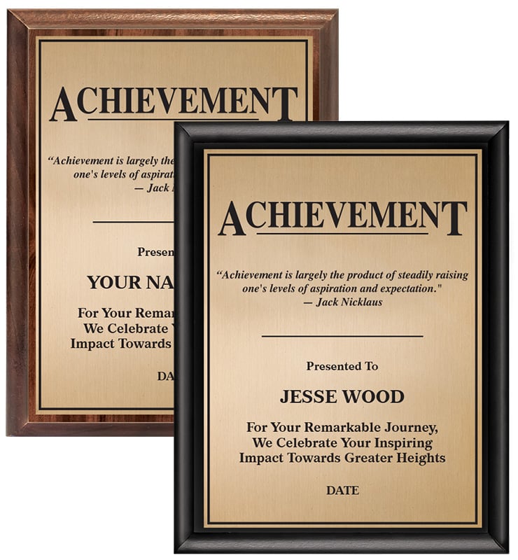 Achievement Motivational Plaque