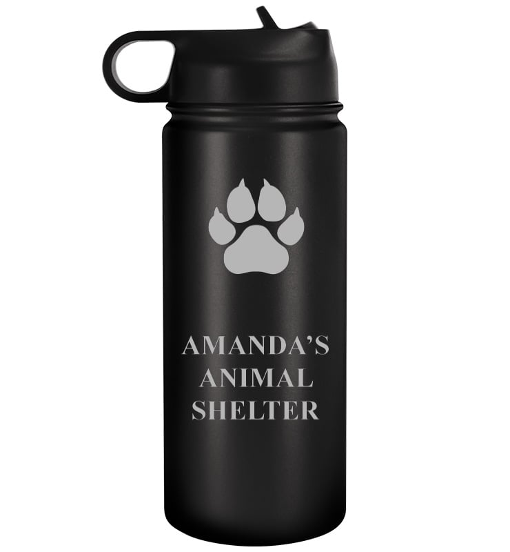 Black Water Bottle 20oz