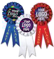 Custom Insert Rosette Ribbons