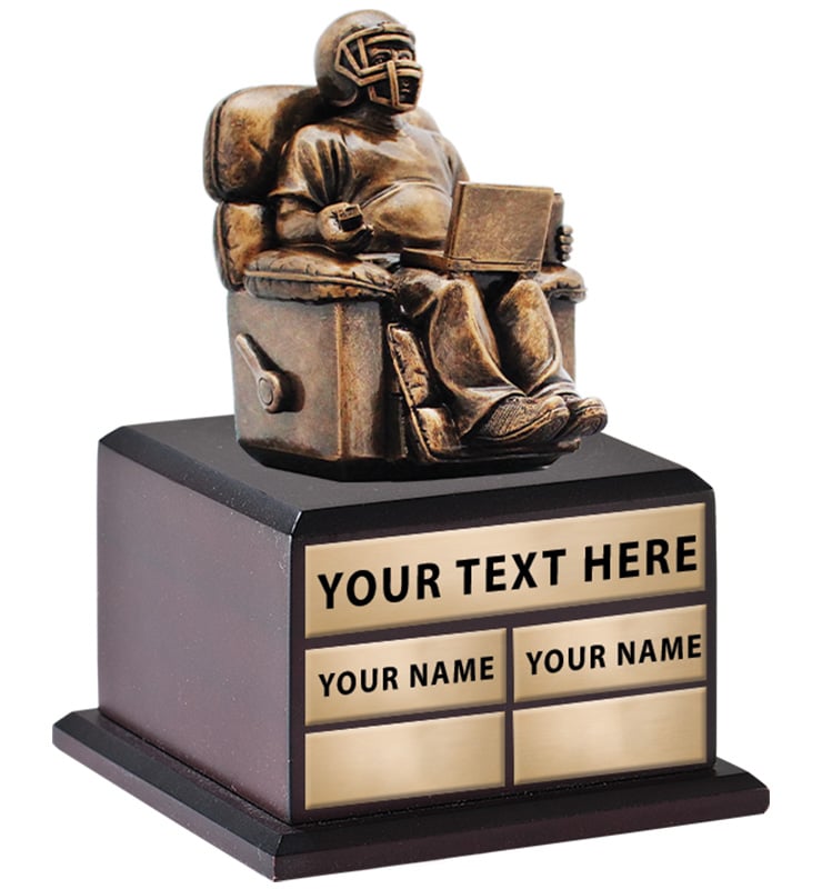 Fantasy Football Armchair Quarter Back Perpetual Base Trophy