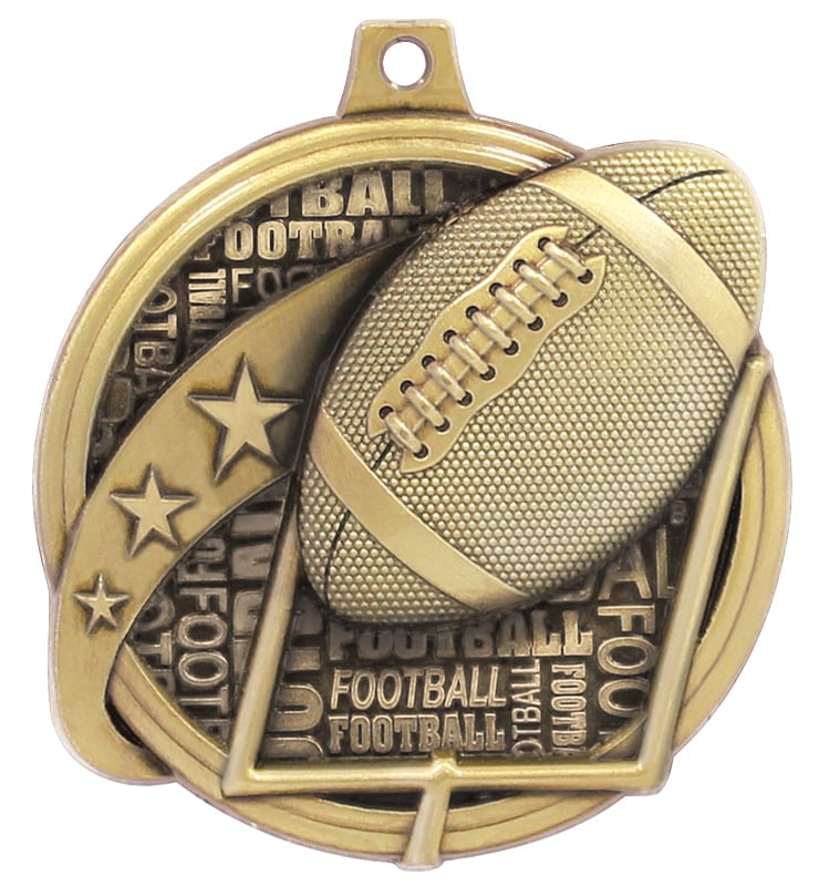 2" Kudos Football Medals
