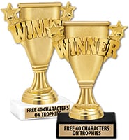 Crown Awards Derby Star Trofeos personalizados, trofeo Derby Star de plata  con grabado personalizado