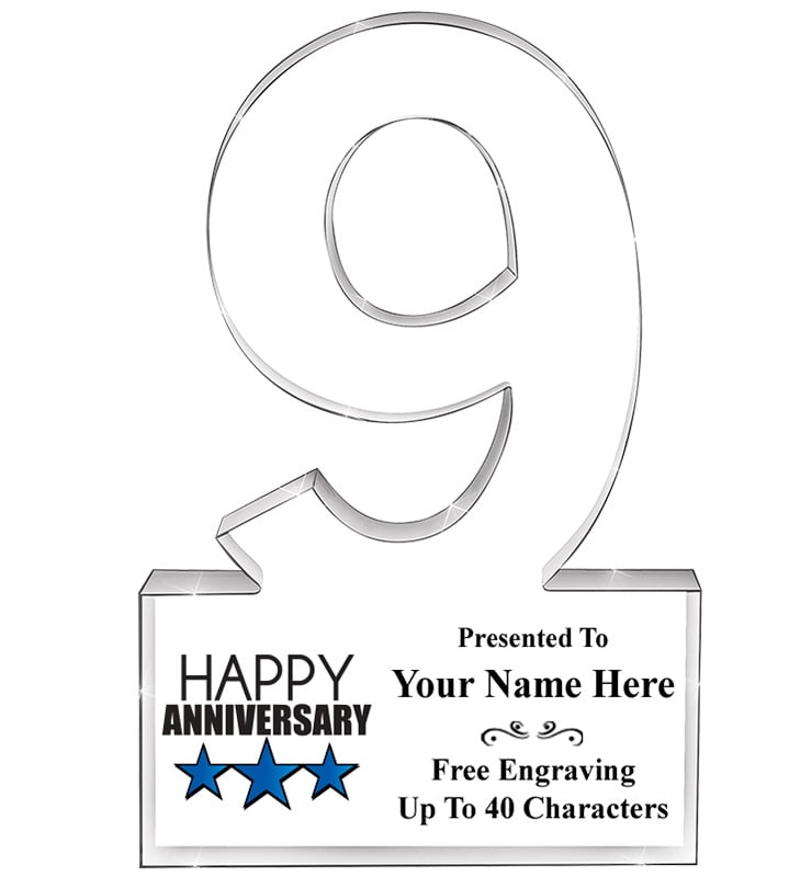 9 Years Of Service Acrylic