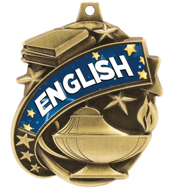 2 1/4" Kudos English Medal