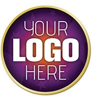 1.5" Gold Round Insert Pin