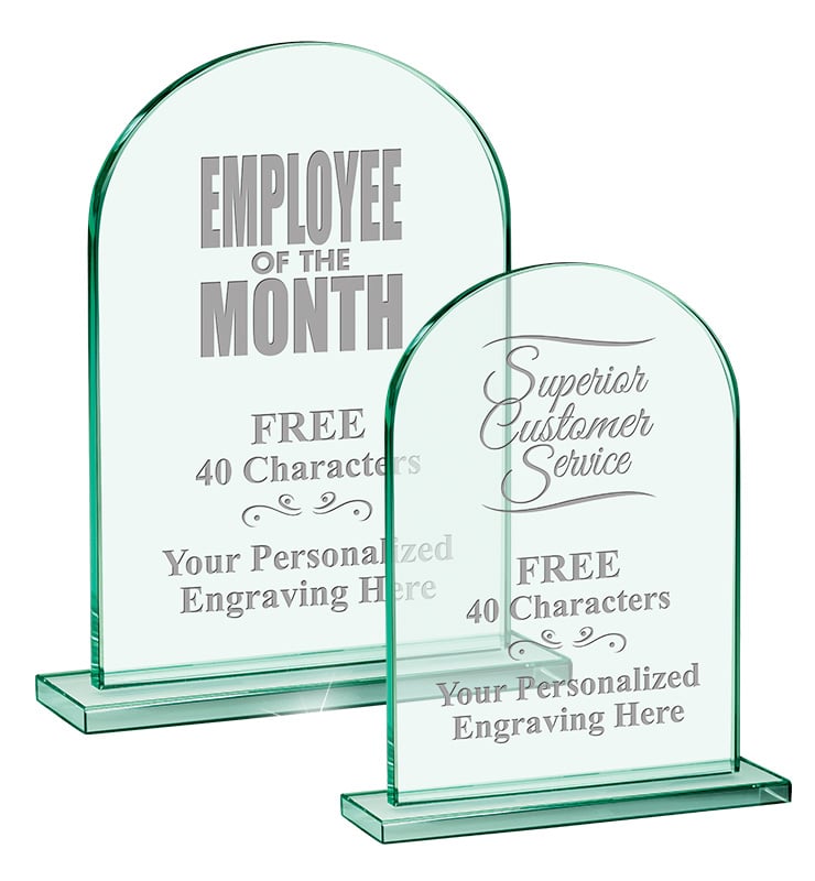 Jade Keystone Crystal Award