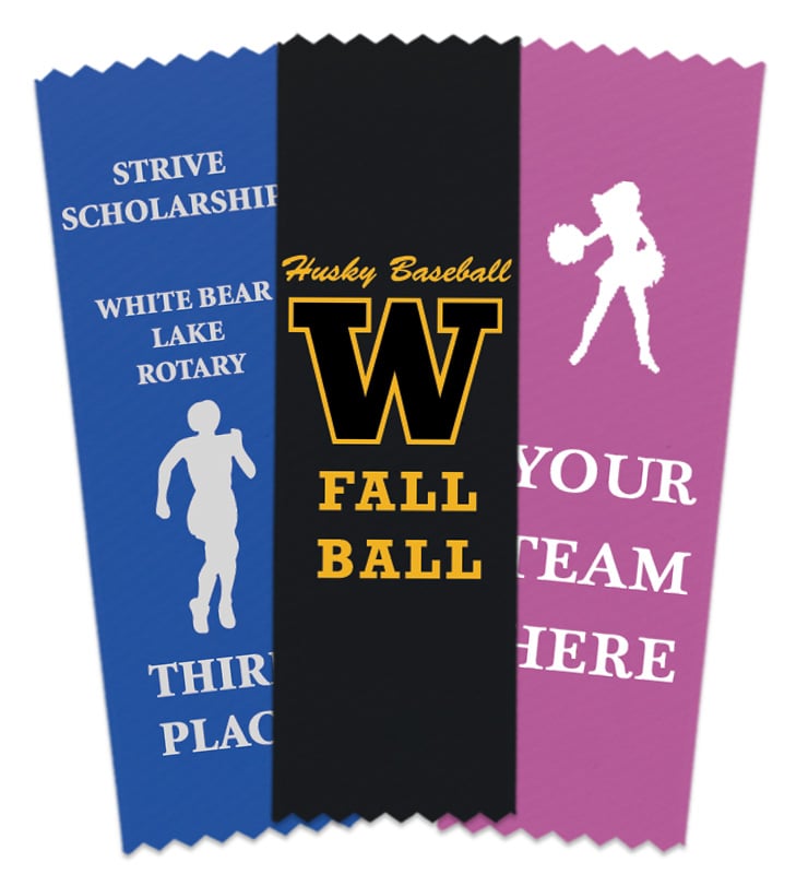 Custom Pinked Place Ribbons