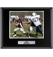 Shiny Black Horizontal Slide-In Photo Frame Plaque