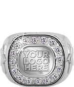 Custom Silver Crystal Rings