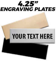 Engraving Plates 4.25"H