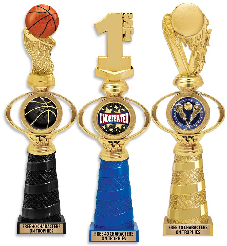 Bravo Oval Flame Insert Riser Trophy