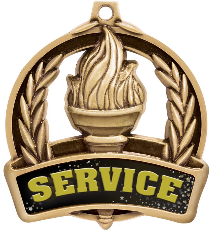 2" Torch Service Medal