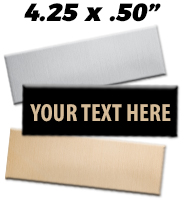 4.25"W x 0.50"H Engraving Plates