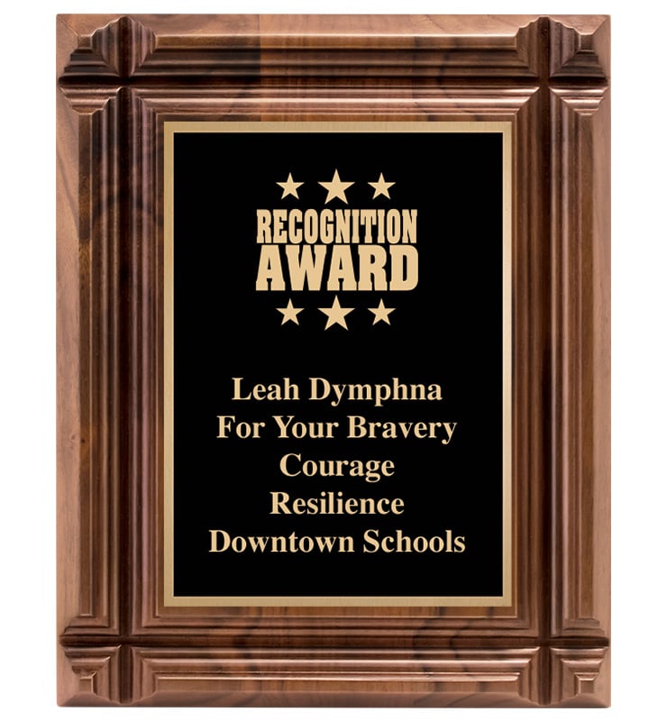 Walnut Groove Plaque