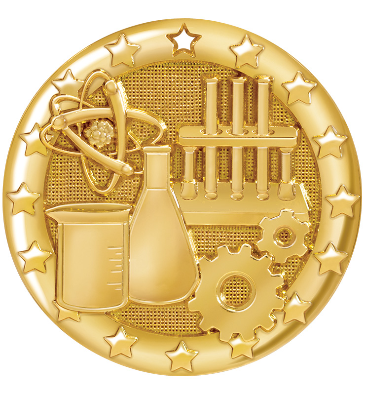 2" Science Blaze Medal