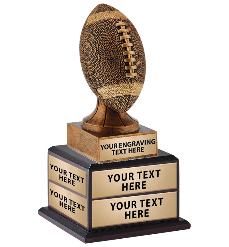 Rustic Football Perpetual Trophy