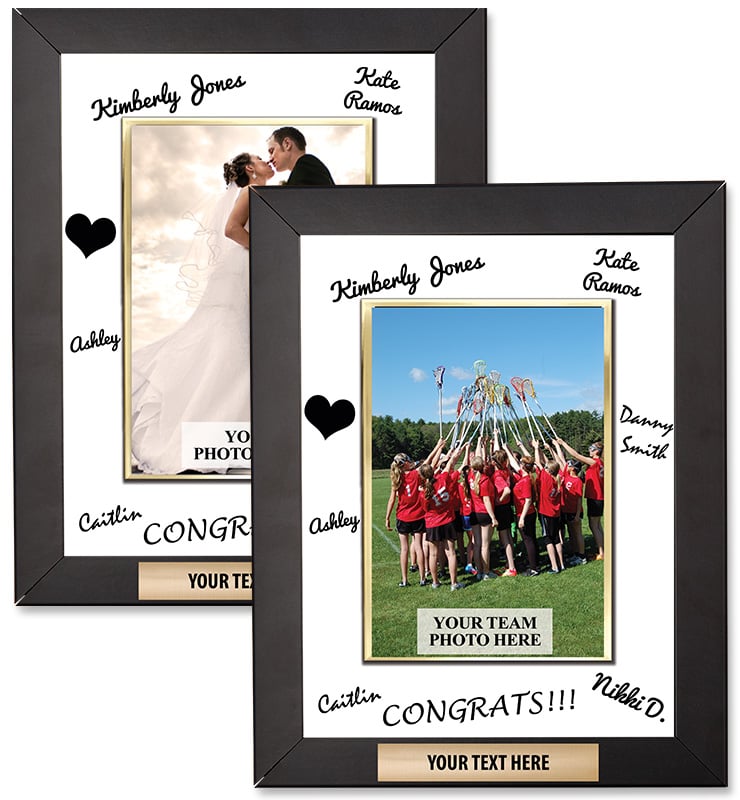 Vertical Signature Frame Plaque