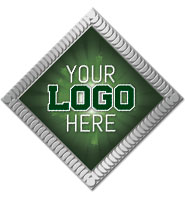 1.5" Diamond Insert Silver Pin