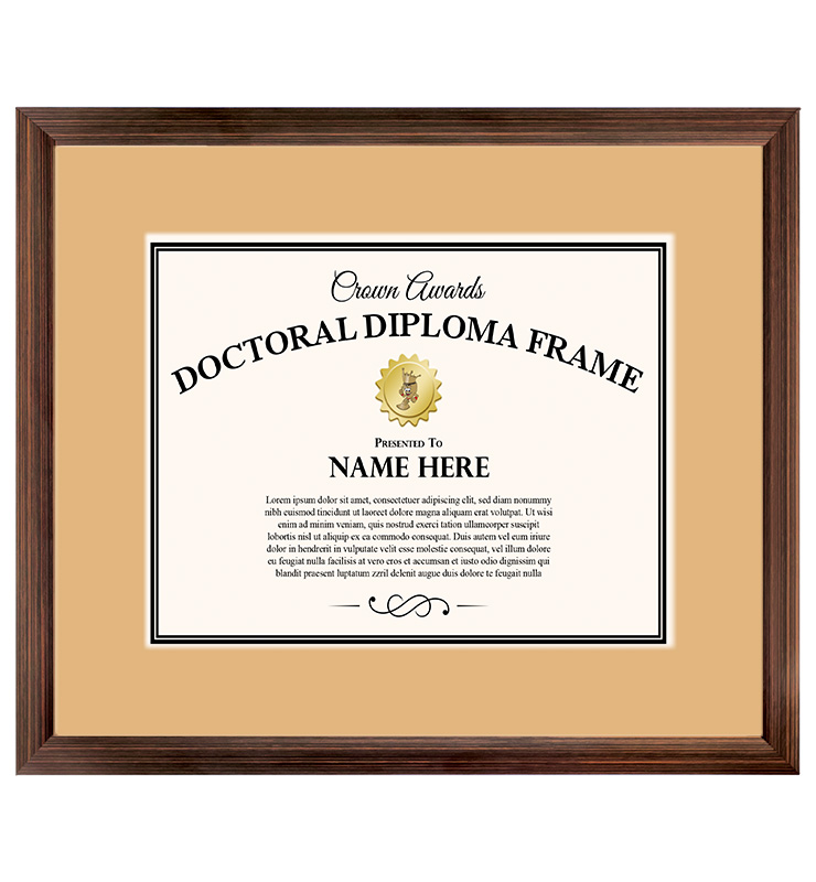 Bronze Doctorate Diploma Frame&nbsp;
