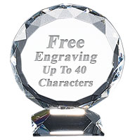 Crystal Orbit Paperweight