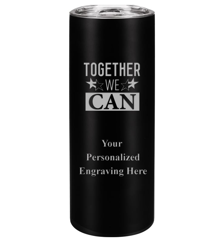 Black Slim Tumbler 20oz