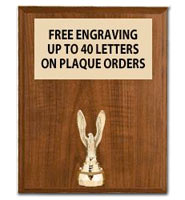 7"X9"Figurine Vertical Eagles Plaques