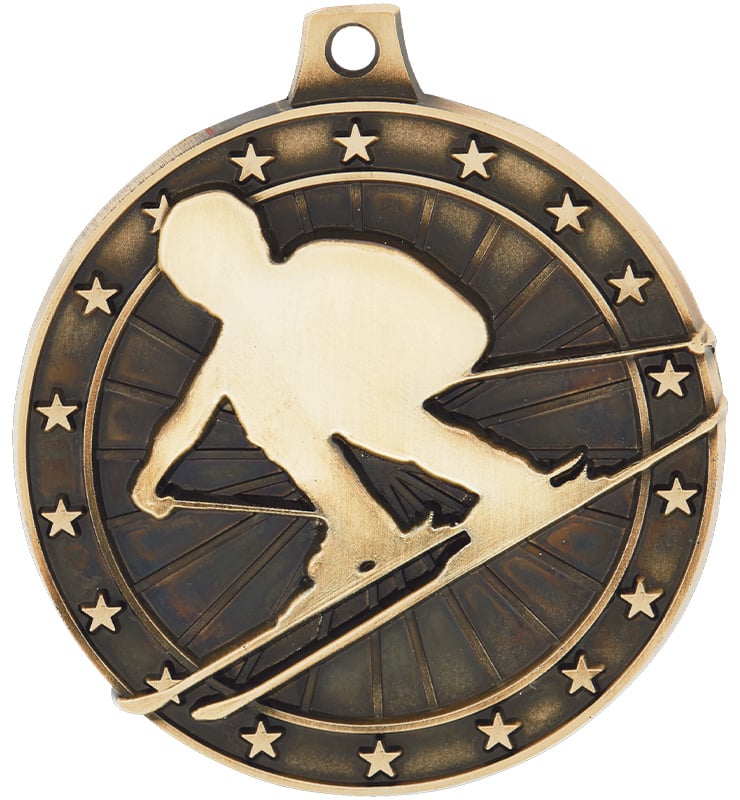 2" All Star Skiing Medals