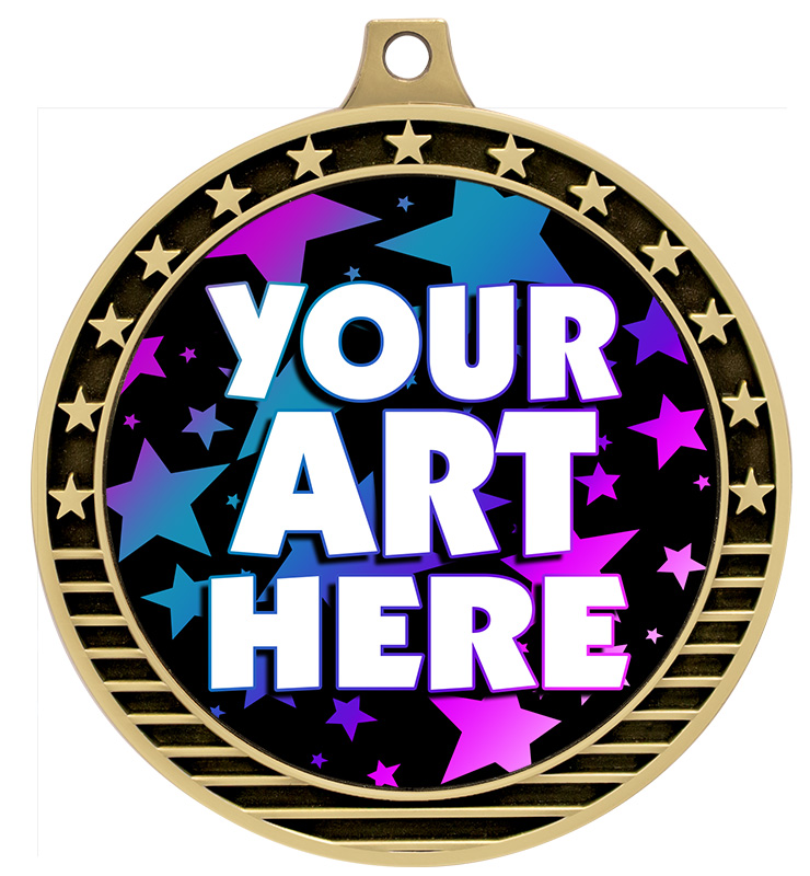 2 1/2" Starlight Insert Medals