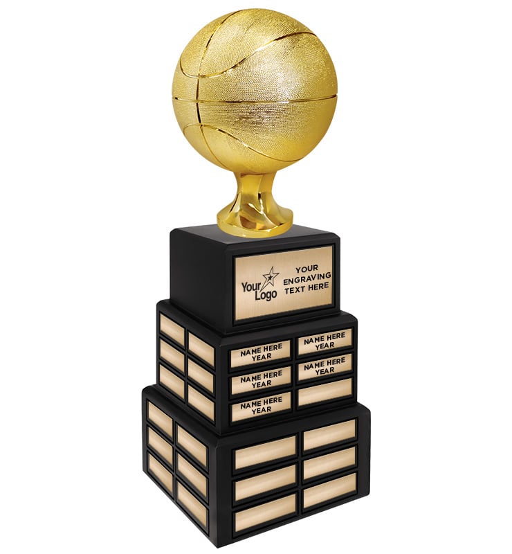 24 1/2" Regulation Size Basketball Perpetual Trophy