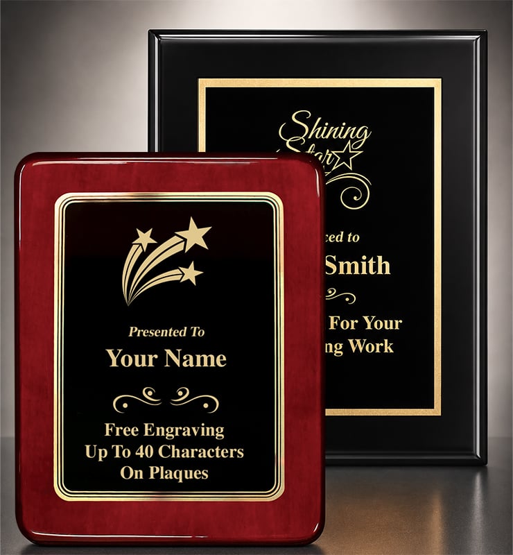 Rosewood & Ebony Plaques
