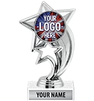 Silver Skyrocket Custom Trophy