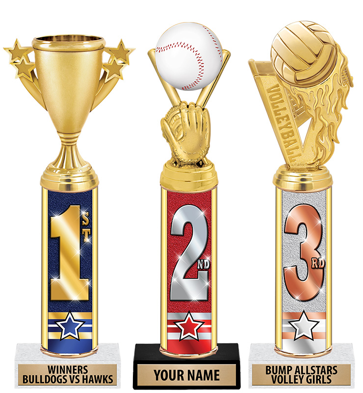 Ultimate 1st, 2nd, 3rd Place Trophies