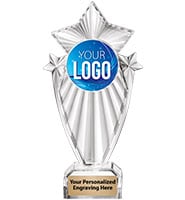 8" Stargram Clear Icicle Trophy