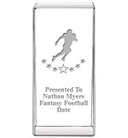 Fantasy Football Signature Crystal Award
