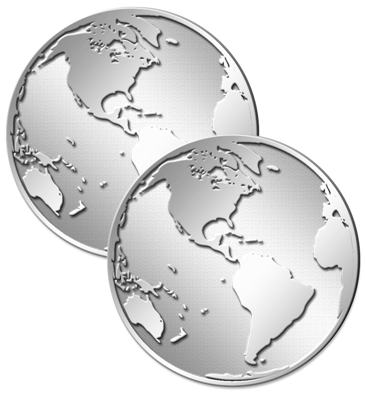 Globe Recognition Coin