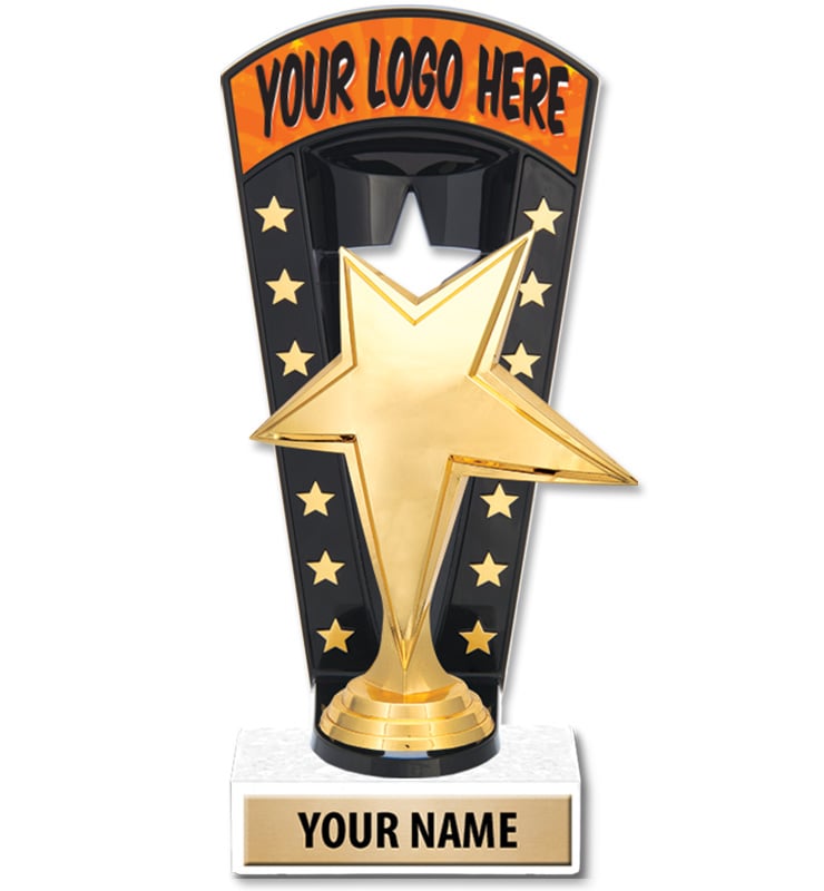 7 3/4" Banner Backdrop Custom Insert Trophy