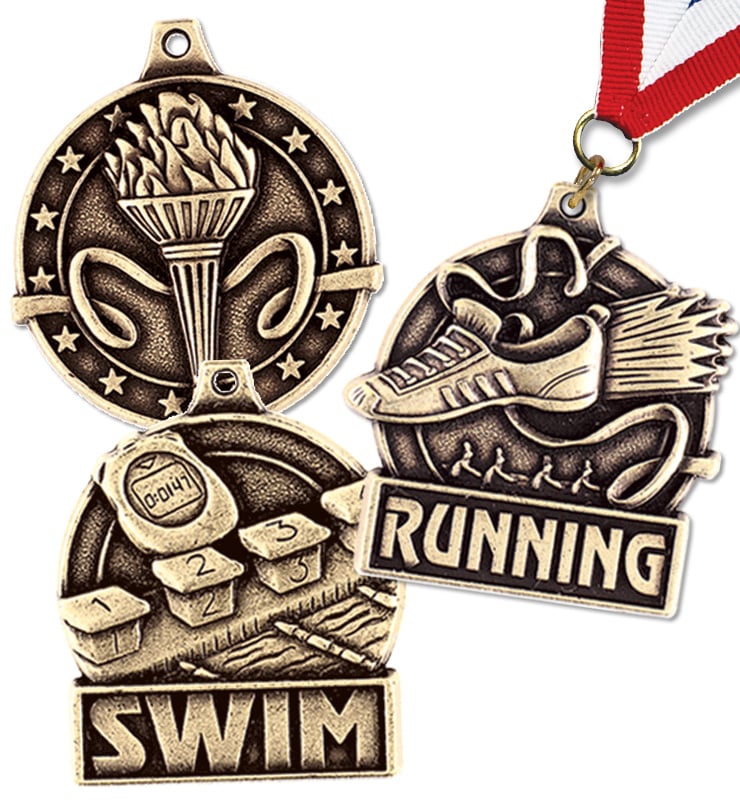 1 3/4" 3D Diecast Medals