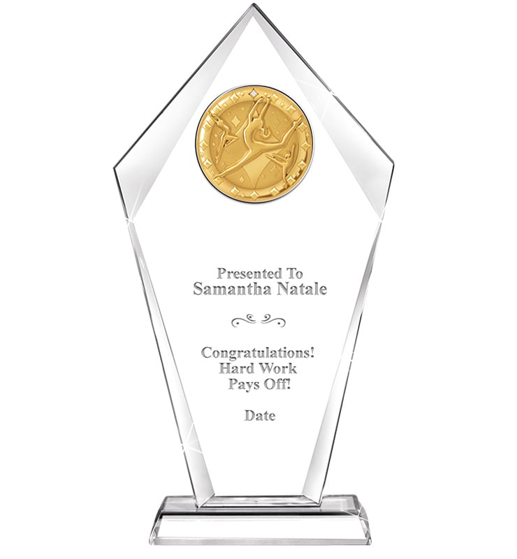 Sentinel Crystal With Blaze Medal Inserts